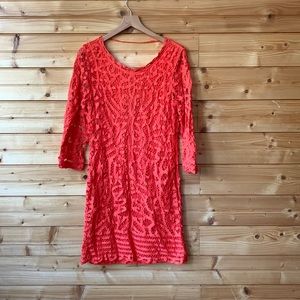 I-N-C International Concepts long sleeved open weave dress. Size 12